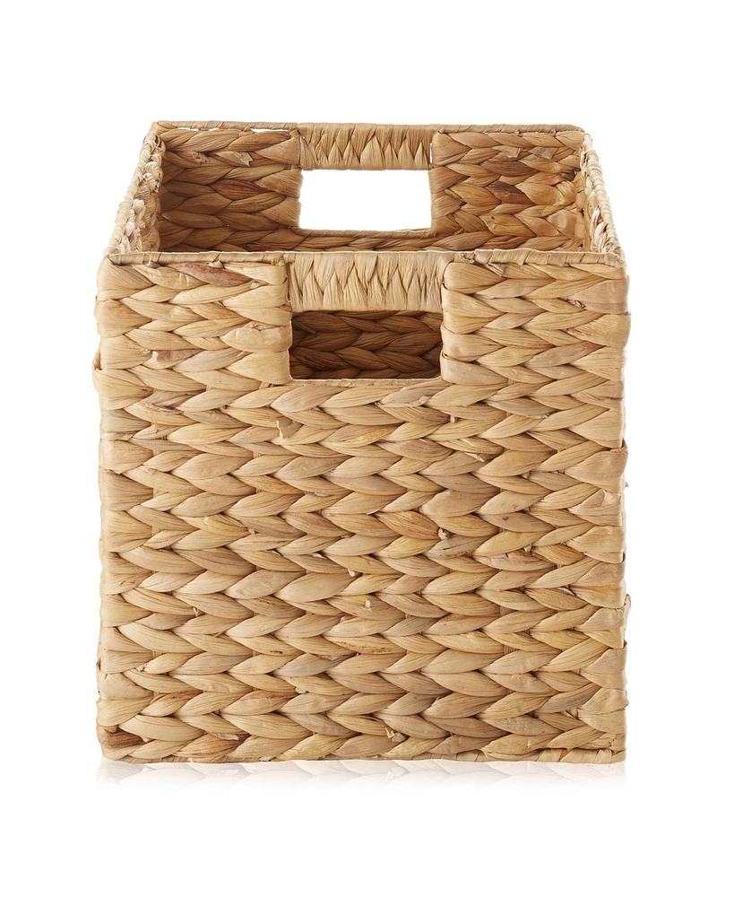 Casafield 10.5" x 10.5" Water Hyacinth Storage Baskets