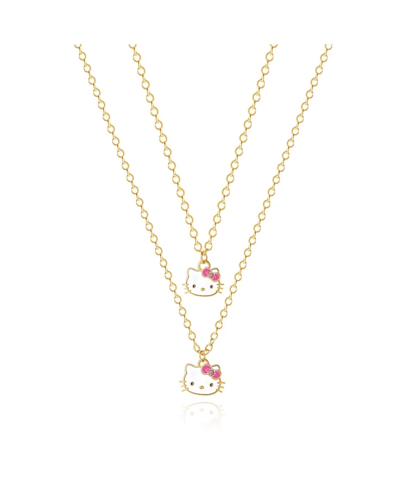 Hello Kitty Sanrio Duo Necklace Set – One Large, One Small