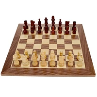 We Games Classic Staunton Wood Chess Set - 12 in. Board, 2.75 in. King