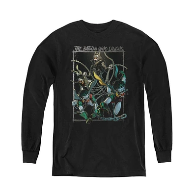 Batman Boys Youth Who Laughs Long Sleeve Sweatshirt