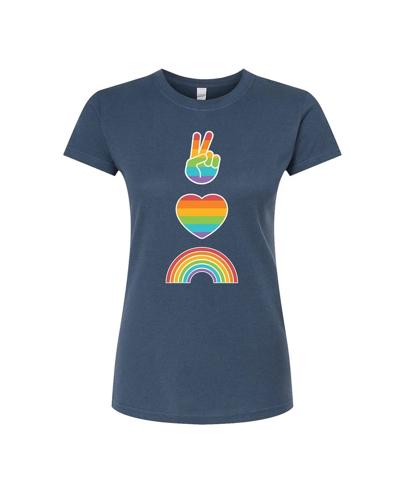 Hybrid Apparel Trendy Juniors Love Pride Graphic Tee