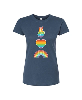 Hybrid Apparel Trendy Juniors Love Pride Graphic Tee
