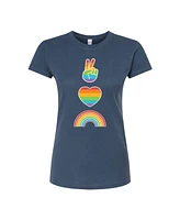 Hybrid Apparel Trendy Juniors Love Pride Graphic Tee