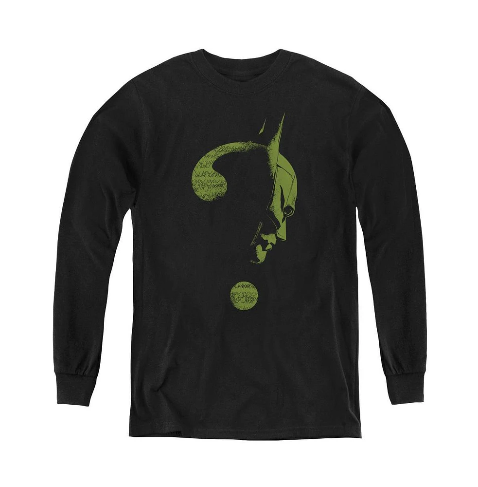 Batman Boys The Youth (2022) Question Mark Long Sleeve Sweatshirt