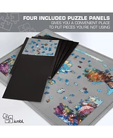 Jumbl 1500-Piece Puzzle Case, Portable Puzzle Board & Travel Case