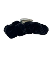 Headbands of Hope Women s Fuzzy Claw Clip - Black