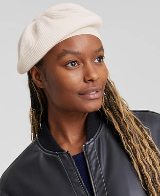 Charter Club Cashmere Knit Beret, Created for Macy's