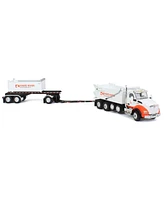 First Gear Dcp 1/64 Kenworth T880 Dump w/ Dolly & Rogue Tandem Dump Trailer, Knife River, 2021 Natl Toy Truck 'N Construction