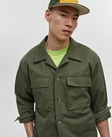 Mode of One Men's Relaxed-Fit Utility Shirt Jacket, Created for Macy's