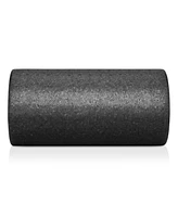 Philosophy Gym 12" High-Density Foam Roller for Exercise, Massage, Muscle Recovery - Round, Black