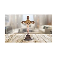 Fc Design Jesus Nailed On The Cross 12"H Crucifix Holy Statue Religious Decoration Figurine Home Decor Perfect Gift for House Warming, Holidays and Bi