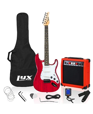 LyxPro Electric Guitar Kit, 39x20; Electric Guitar w/Amp & Accessories