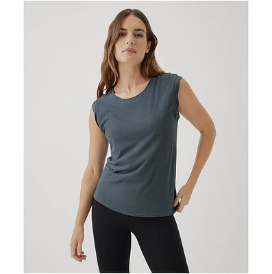 Pact Plus Size Cotton Tissue Slub Muscle Tee