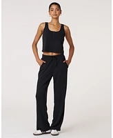 Rebody Active Women's Retreat Waffle Wide Leg Pant 30" For Women