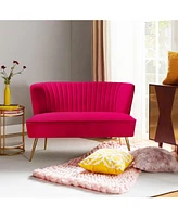Delicia Contemporary Tufted Back Loveseat