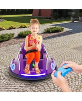 Sugift 12V Electric Ride On Car with Remote Control and Flashing Led Lights