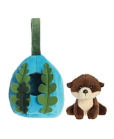 Aurora Small Otter Hideouts Enchanting Plush Toy Brown 5.5"