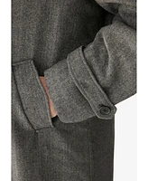 KingSize Big & Tall Wool-Blend Long Overcoat