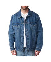 Alpine Swiss Derek Mens Classic Denim Jacket Casual Button Up Jean Trucker Coat