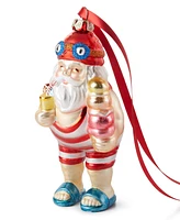 Holiday Lane Florida Santa Having Ice Cream Ornament, Created for Macy's