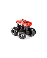 World Tech Toys Nano Monster Power Launchers Spring Key Launcher Mini Toy Truck 3 Pack