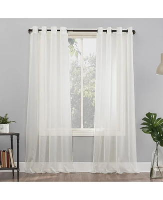 Sheer Voile Grommet Curtain Panel