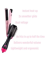 Pursonic Hair Styling Power Bundle: One Step Hair Dryer & Volumizer Brush, Professional Salon Quality Flat Iron Hair Straightener