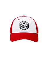 Dungeons & Dragons Men's Dungeons and Dragons 20-Sided Die Patch Adult Baseball Cap