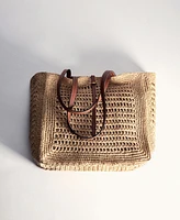 Mango Women's Natural Fiber Shopper Bag