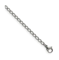 Chisel Stainless Steel 3mm Curb Chain Necklace