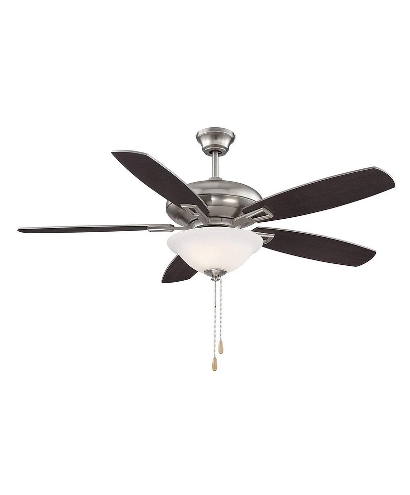 Trade Winds Lighting Trade Winds Liam 52" 2-Light Ceiling Fan in Brushed Nickel