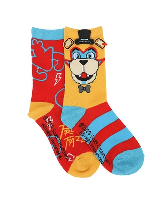 Five Nights at Freddy's Boys Freddy Fazbear 2-Pair Youth Crew Socks