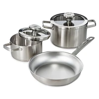 BergHOFF Graphite Recycled 18/10 Stainless Steel Stockpot 8", 3.6qt. With Glass Lid