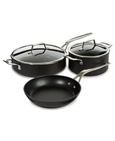 BergHOFF Essentials 5Pc Non-stick Hard Anodized Cookware Starter Set, Black