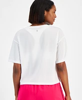 Id Ideology Women's Relaxed-Fit Short-Sleeve T-Shirt, Created for Macy's