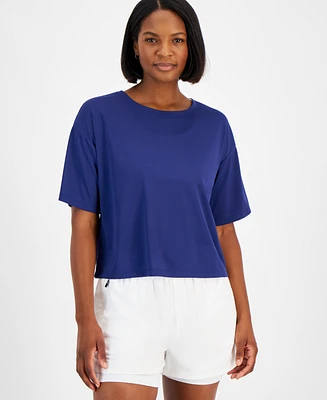 Id Ideology Women's Relaxed-Fit Short-Sleeve T-Shirt, Created for Macy's