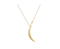 Satya Jewelry Illuminated Path Gold Moon necklace