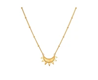 Satya Jewelry Emergence Gold Sunburst Necklace