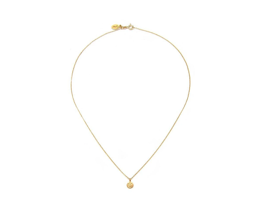 Satya Jewelry Mini Gold Lotus Necklace