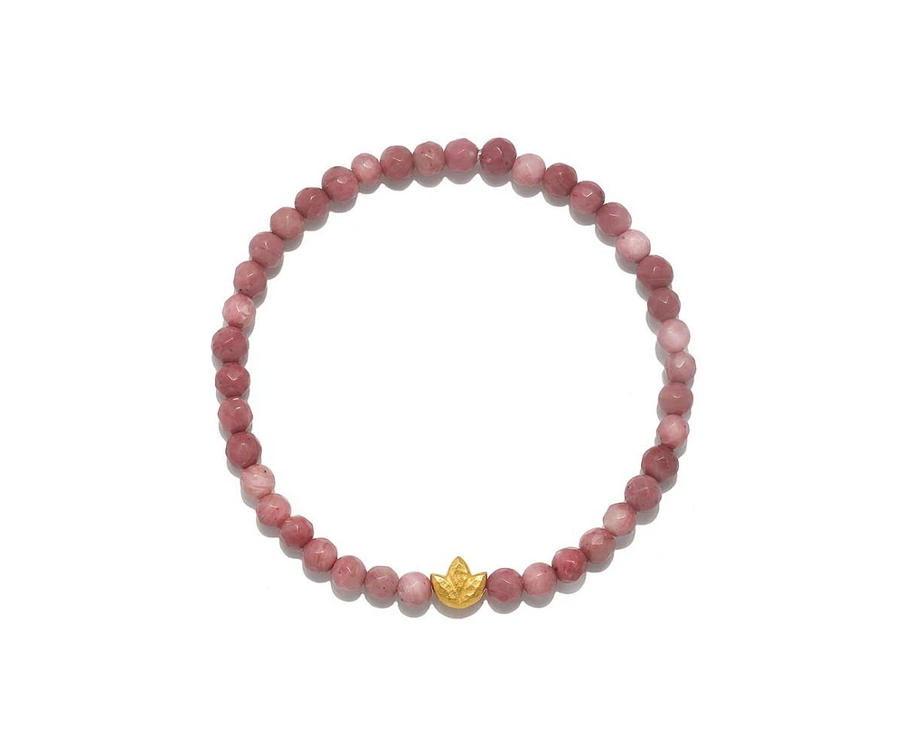 Satya Jewelry Healing Journey Rhodonite Stretch Bracelet