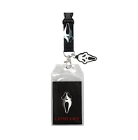 Scream Ghostface Lanyard with Clear Id Sleeve