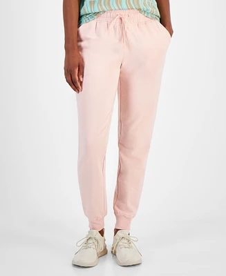 Id Ideology Women's Relaxed Rib-Cuff Fleece Jogger Sweatpants, Created for Macy's