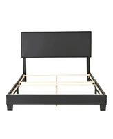 Boyd Sleep Florence Upholstered Faux Leather Platform Bed, Twin, Black