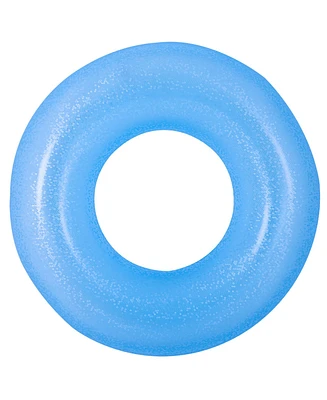 Pool Central 35" Blue Inflatable Inner Tube Pool Float