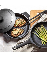 Piece Nesting Cookware Set with Silicone Handle Covers