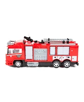 World Tech Toys Fire Truck Remote Control Truck w/ Light Up Lights Shoots Water