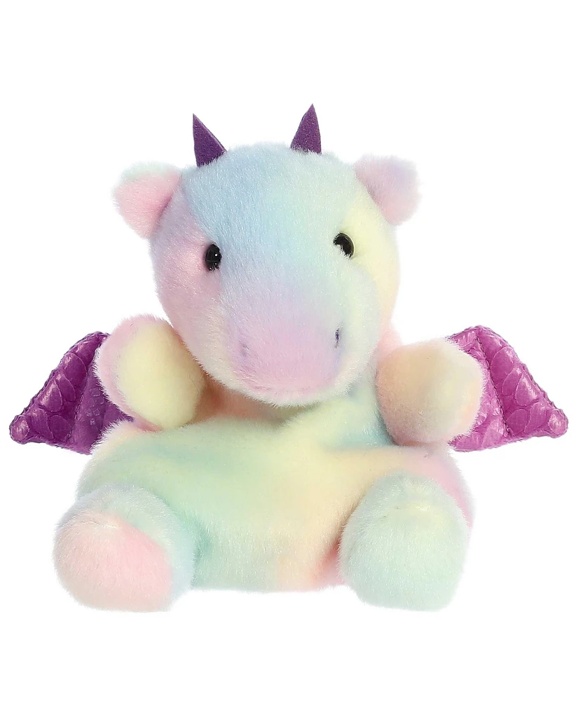 Aurora Mini Aster Dragon Palm Pals Adorable Plush Toy Rainbow 4"