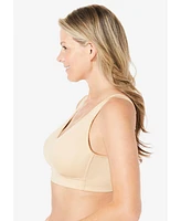 Comfort Choice Women's Wireless Microfiber T-Shirt Bra