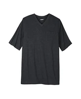 KingSize Big & Tall Shrink-Less Lightweight Longer-Length V-Neck T-Shirt