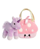 Aurora Small Lil Mushroom Unicorn Fancy Pals Fashionable Plush Toy Purple 7"